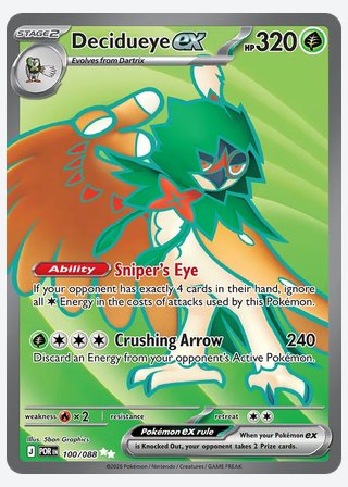 Decidueye ex — catalogusbeeld