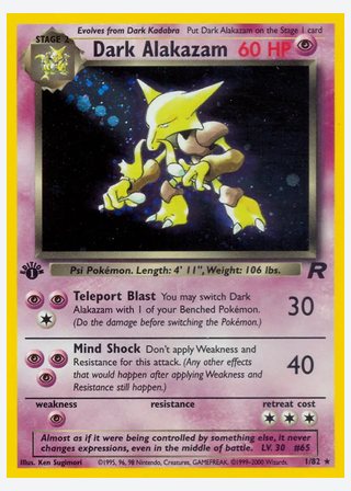 Dark Alakazam — catalogusbeeld