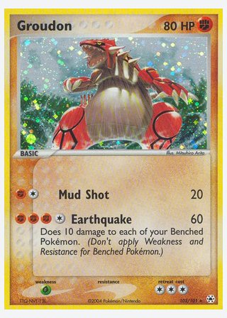 Groudon — catalogusbeeld