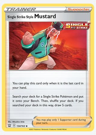 Single Strike Style Mustard — catalogusbeeld