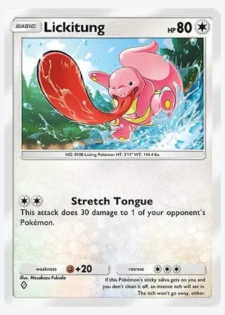 Lickitung — catalogusbeeld