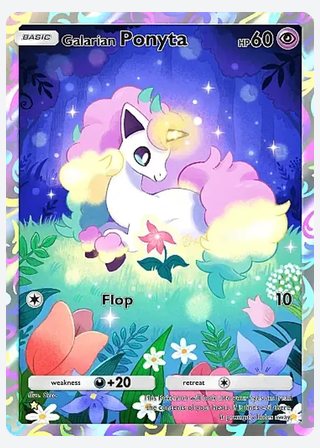 Galarian Ponyta — catalogusbeeld