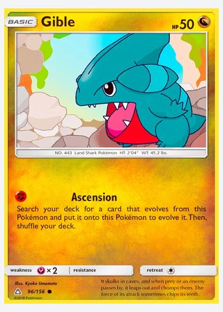 Gible — catalogusbeeld
