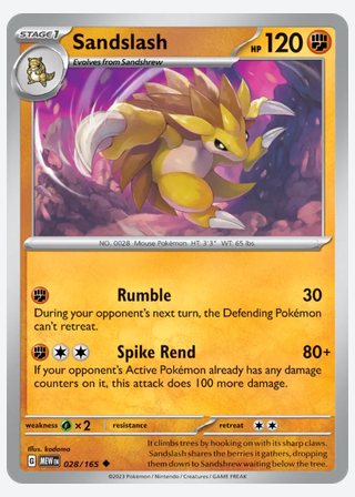 Sandslash — catalogusbeeld