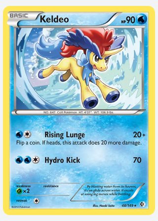 Keldeo — catalogusbeeld