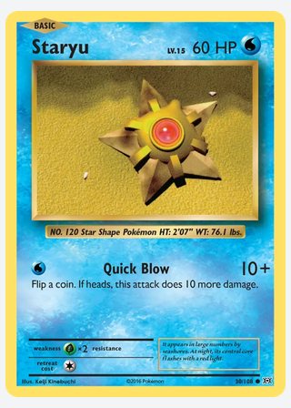 Staryu — catalogusbeeld