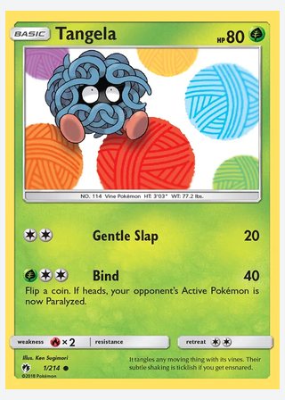 Tangela — catalogusbeeld