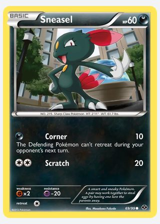 Sneasel — catalogusbeeld