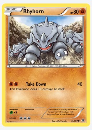 Rhyhorn — catalogusbeeld