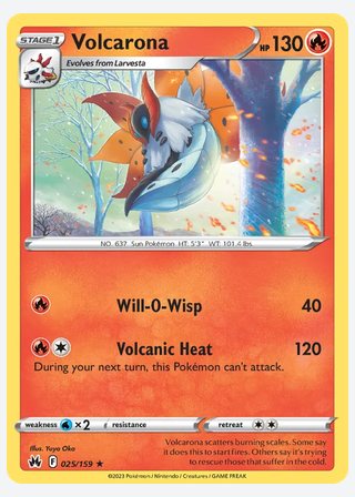 Volcarona — catalogusbeeld