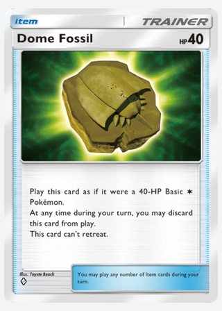 Dome Fossil — catalogusbeeld