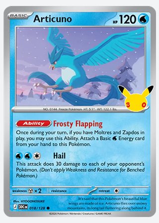 Articuno — catalogusbeeld