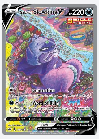 Galarian Slowking V — catalogusbeeld