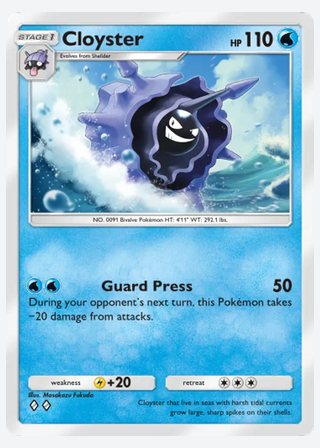 Cloyster — catalogusbeeld