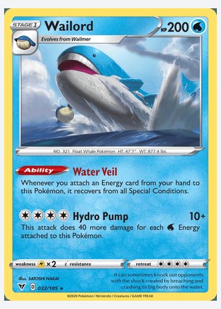 Wailord — catalogusbeeld