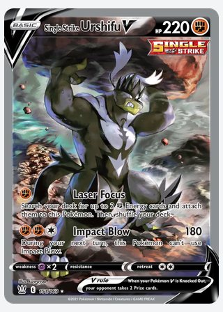 Single Strike Urshifu V — catalogusbeeld