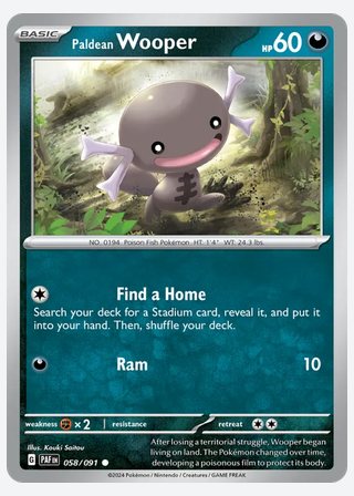 Paldean Wooper — catalogusbeeld
