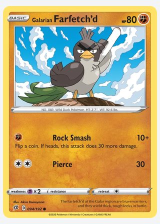 Galarian Farfetch'd — catalogusbeeld