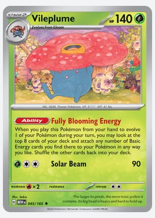 Vileplume — catalogusbeeld