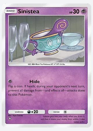 Sinistea — catalogusbeeld