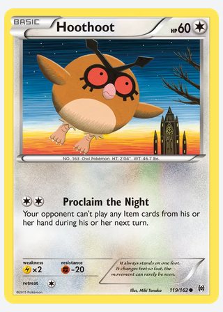 Hoothoot — catalogusbeeld