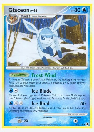 Glaceon — catalogusbeeld
