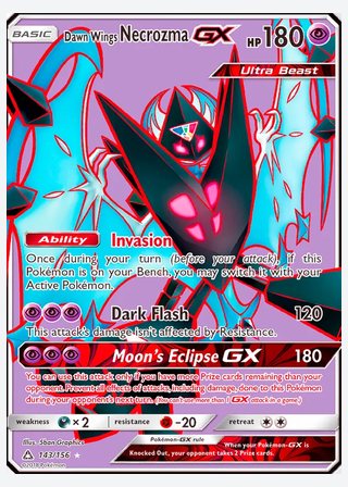 Dawn Wings Necrozma GX — catalogusbeeld