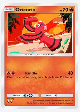 Oricorio — catalogusbeeld