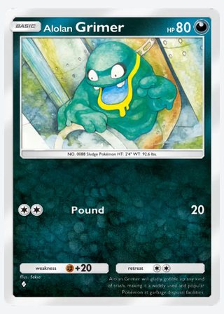 Alolan Grimer — catalogusbeeld