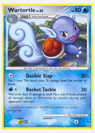 Wartortle — catalogusbeeld