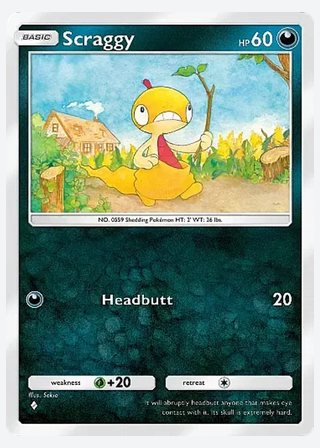 Scraggy — catalogusbeeld