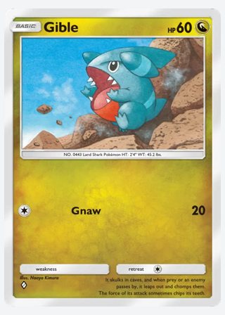 Gible — catalogusbeeld