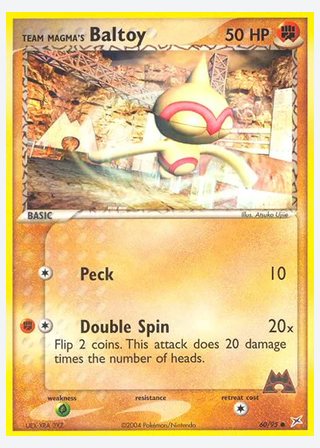 Team Magma's Baltoy — catalogusbeeld