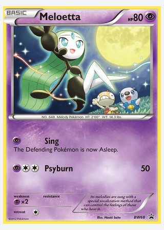 Meloetta — catalogusbeeld