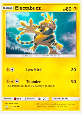 Electabuzz — catalogusbeeld