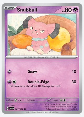Snubbull — catalogusbeeld
