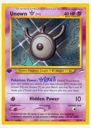 Unown [W] — catalogusbeeld