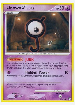 Unown J — catalogusbeeld