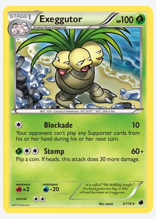Exeggutor — catalogusbeeld