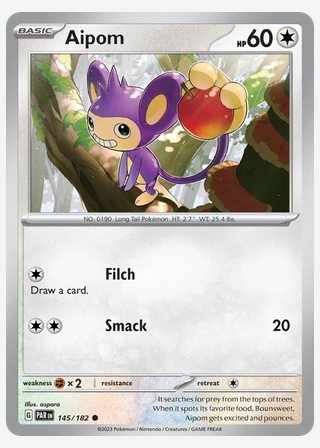 Aipom — catalogusbeeld