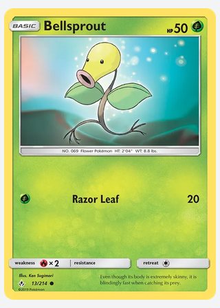 Bellsprout — catalogusbeeld