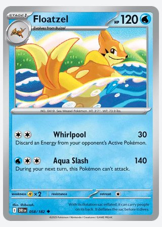 Floatzel — catalogusbeeld