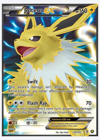 Jolteon-EX — catalogusbeeld