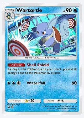 Wartortle — catalogusbeeld