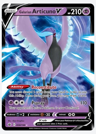 Galarian Articuno V — catalogusbeeld