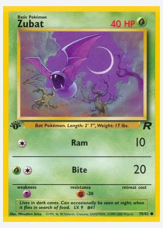Zubat — catalogusbeeld