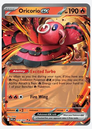 Oricorio ex — catalogusbeeld