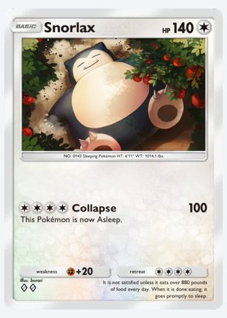 Snorlax — catalogusbeeld
