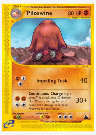 Piloswine — catalogusbeeld