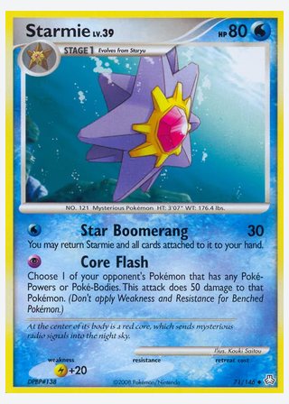 Starmie — catalogusbeeld